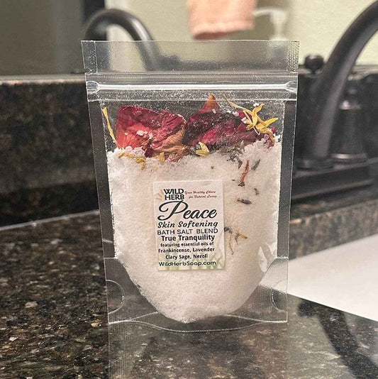 Peace Bath Salt Blend Natural Healthy Essential Oils