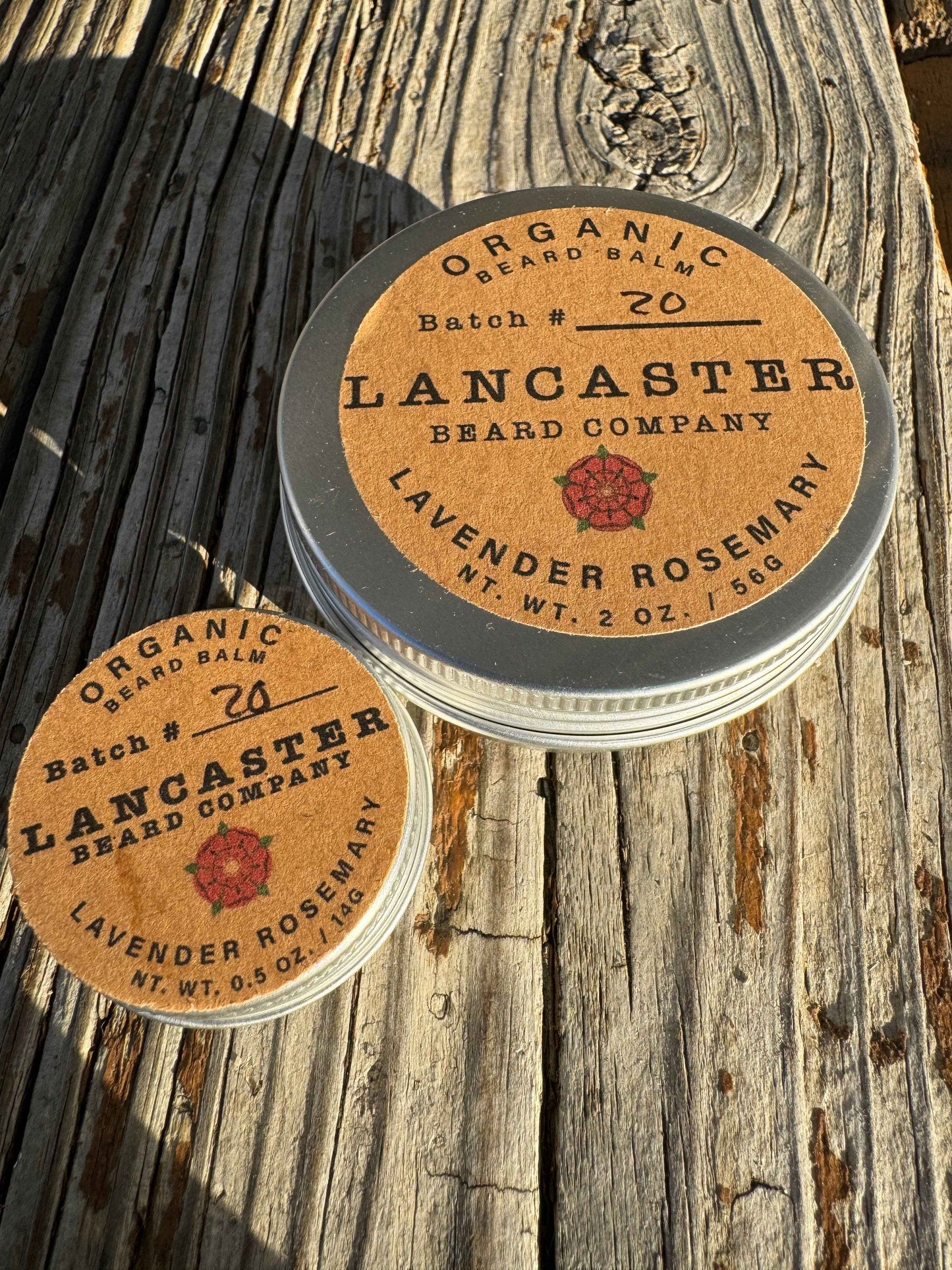 Lancaster Beard Company - Lavender Rosemary Organic Beard Balm: 0.5oz