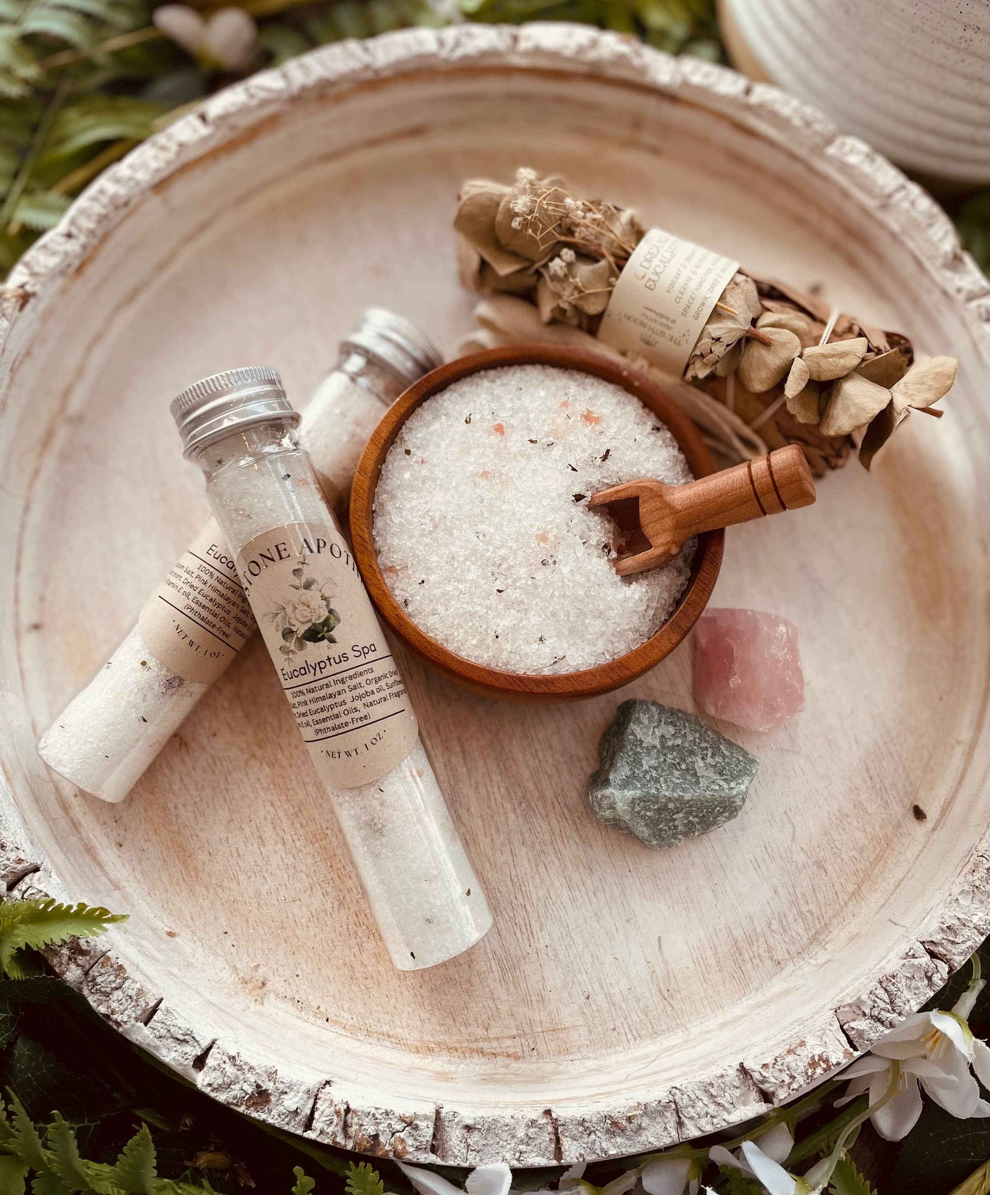 Sage & Stone Apothecary - Eucalyptus Spa Herbal Bath Salt Tubes