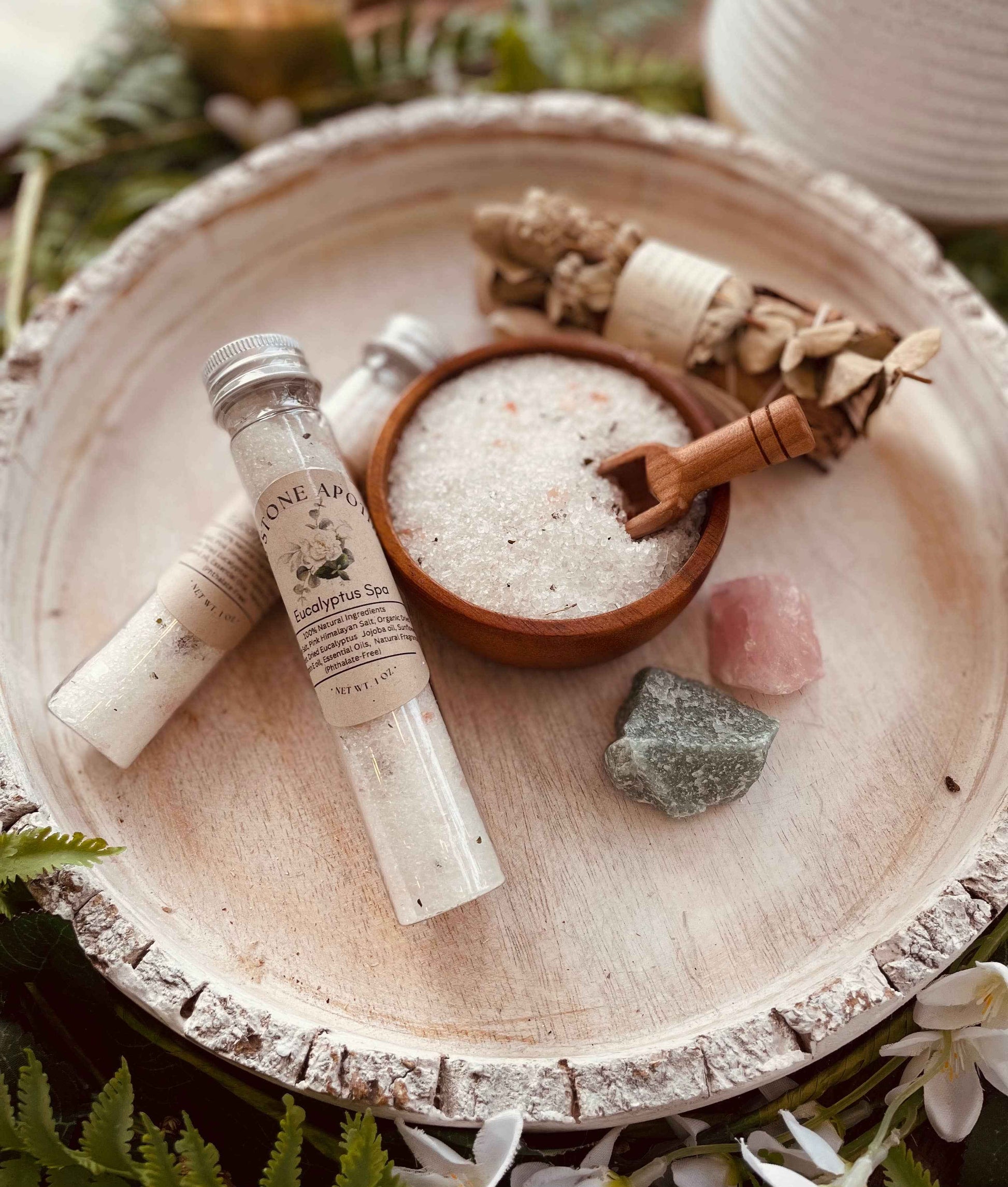 Sage & Stone Apothecary - Eucalyptus Spa Herbal Bath Salt Tubes
