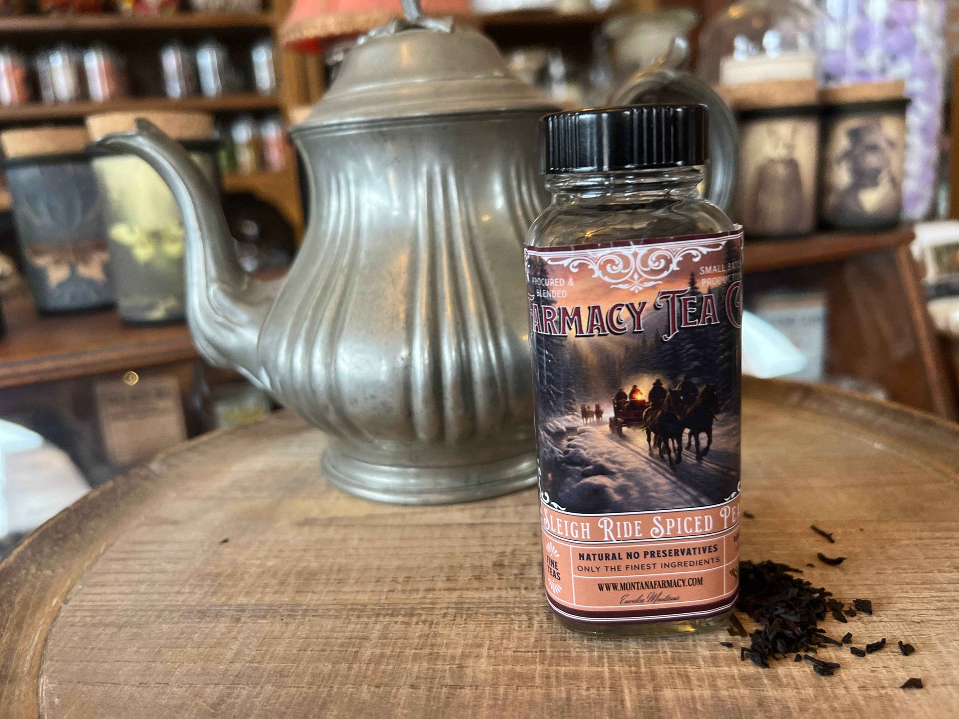 Montana Farmacy - Holiday Sleigh Ride in snow Spiced Pear Winter Warming Tea