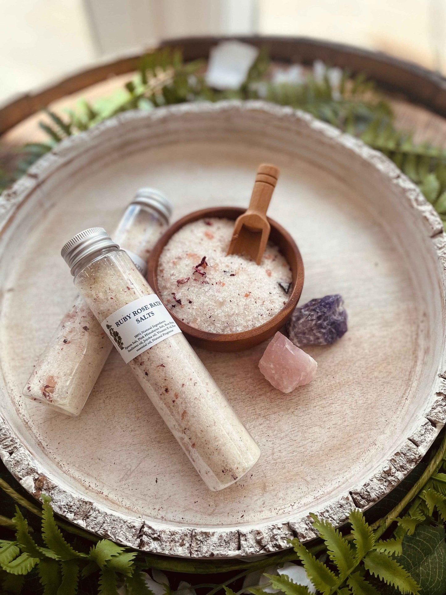 Sage & Stone Apothecary - Ruby Rose Bath Salt Tubes